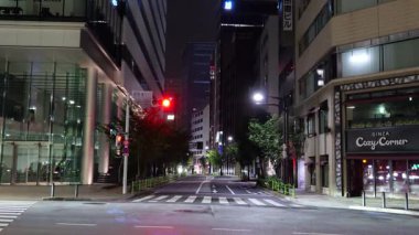 Ginza gece manzarası, Japonya Tokyo Haziran 2025