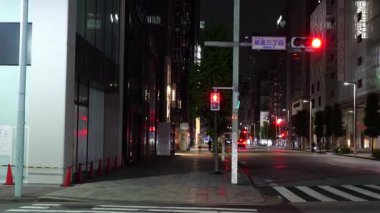 Ginza gece manzarası, Japonya Tokyo Haziran 2025
