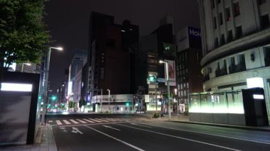 Ginza gece manzarası, Japonya Tokyo Haziran 2025