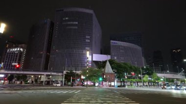 Ginza gece manzarası, Japonya Tokyo Haziran 2025