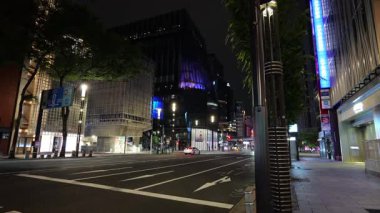 Ginza gece manzarası, Japonya Tokyo Haziran 2025