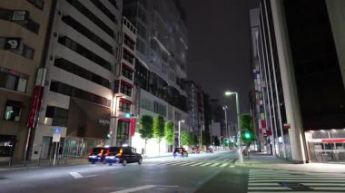 Ginza gece manzarası, Japonya Tokyo Haziran 2025