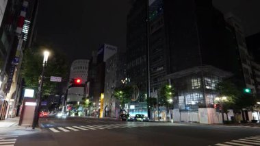 Ginza gece manzarası, Japonya Tokyo Haziran 2025