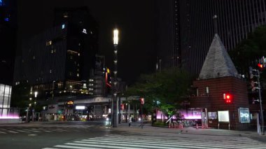 Ginza gece manzarası, Japonya Tokyo Haziran 2025