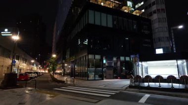 Ginza gece manzarası, Japonya Tokyo Haziran 2025