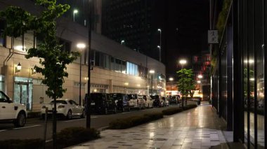 Ginza gece manzarası, Japonya Tokyo Haziran 2025