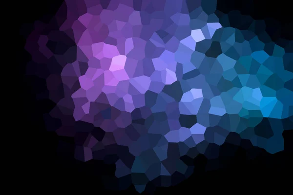 Abstract blue and pink polygons on black isolated background. Usefull for mock up, business cards and web backdrop