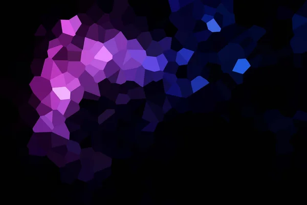 Abstract pink and blue polygons on black isolated background. Usefull for mock up, business cards and web backdrop