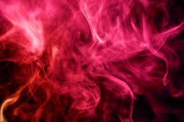 Yoğun kırmızı siyah bir duman arka plan izole. Arka planını duman vape