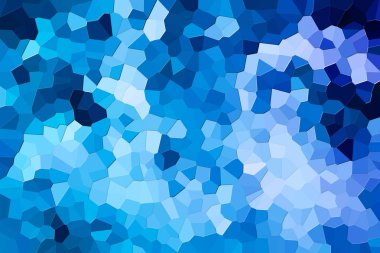 Bir soyut geometrik mavi desen çeşitli çokgenler ve üçgenler fotoğrafı 
