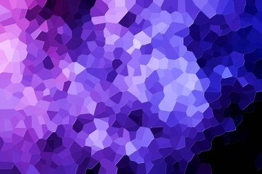 Bir soyut geometrik desen çeşitli çokgenler ve mavi ve mor üçgenler fotoğrafı