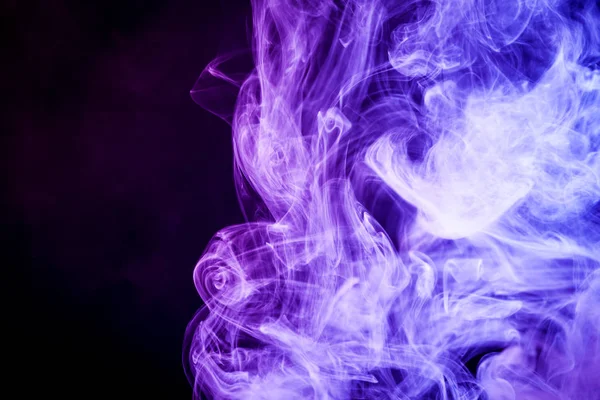 Cloud Purple Smoke Black Isolated Background Background Smoke Vap — Stock Photo, Image