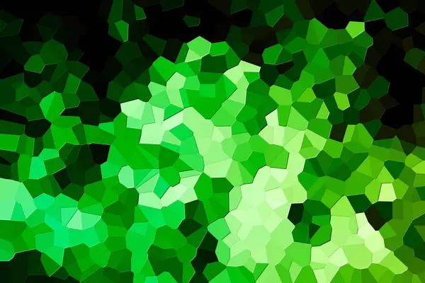 Een Foto Van Een Abstracte Geometrische Groen Patroon Van Verschillende — Stockfoto