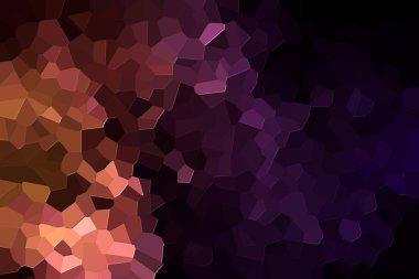 Bir soyut geometrik desen çeşitli çokgenler ve pembe, turuncu ve mor üçgenler fotoğrafı