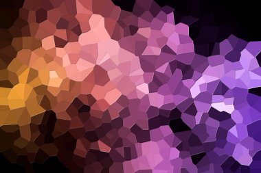 Bir soyut geometrik desen çeşitli çokgenler ve pembe, turuncu ve mor üçgenler fotoğrafı