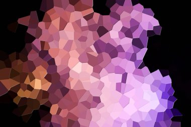 Renkli geometrik arka plan katı rakamları ile. Modern arka plan ile turuncu, mor ve pembe çokgenler