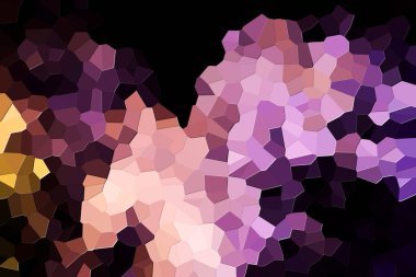 Renkli geometrik arka plan katı rakamları ile. Modern arka plan ile turuncu, mor ve pembe çokgenler