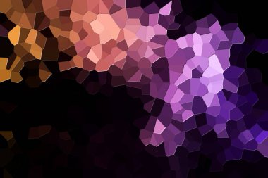 Renkli geometrik arka plan katı rakamları ile. Modern arka plan ile turuncu, mor ve pembe çokgenler