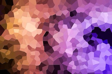 Modern arka plan çeşitli turuncu, pembe ve mor çokgenler ve üçgen geometrik desenli