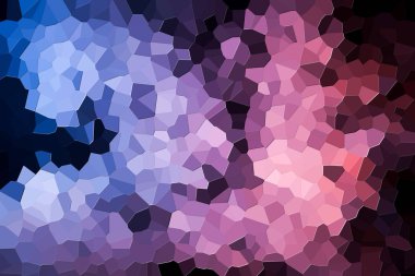 Renkli soyut geometrik kompozisyon, geometrik desen mavi, beyaz ve çeşitli çokgenler ve üçgen siyah Kağıt arka plan üzerinde pembe