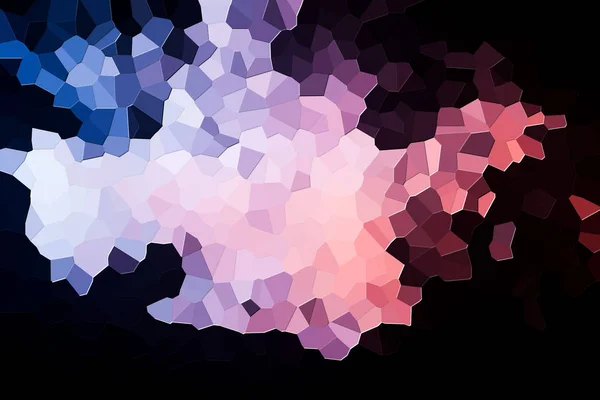 Composición Geométrica Abstracta Colorida Patrón Geométrico Azul Blanco Rosa Varios — Foto de Stock