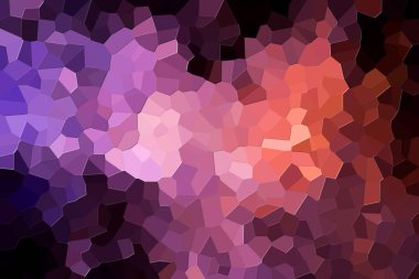 Bir soyut geometrik desen çeşitli çokgenler ve üçgenler pembe ve orang fotoğrafı