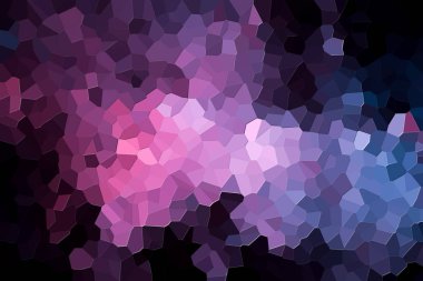 Bir fotoğrafı bir soyut geometrik desen çeşitli çokgenler ve üçgenler pembe, mavi