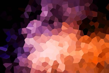 Bir soyut geometrik desen çeşitli çokgenler ve üçgenler pembe ve orang fotoğrafı