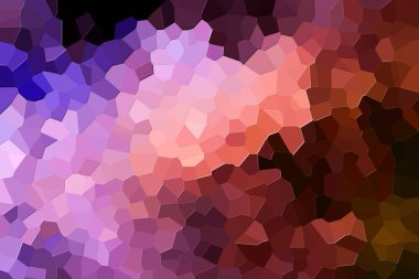 Bir soyut geometrik desen çeşitli çokgenler ve üçgenler pembe ve orang fotoğrafı