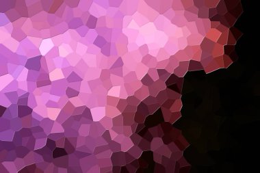 Bir soyut geometrik desen çeşitli çokgenler ve üçgenler, pembe, mavi ve orang fotoğrafı
