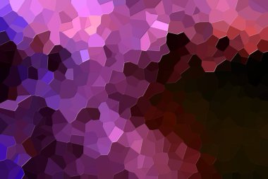 Modern arka plan çeşitli pembe ve turuncu çokgenler ve üçgen geometrik desenli