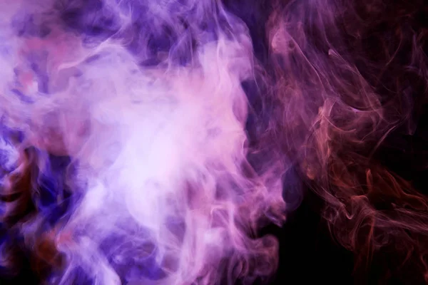 Thickpink Fioletowy Dym Czarno Białym Tle Tło Dymu Vap — Zdjęcie stockowe