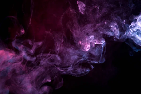 Cloud Pink Purple Smoke Black Isolated Background Background Smoke Vap — Stock Photo, Image