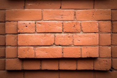 Kırmızı tuğla duvar tuğla, doku grunge arka plan kare desenli