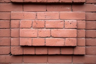 Kırmızı tuğla duvar tuğla, doku grunge arka plan kare desenli