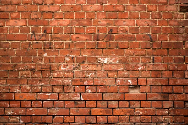 Kırmızı tuğla eski duvar, desen grunge arkaplan