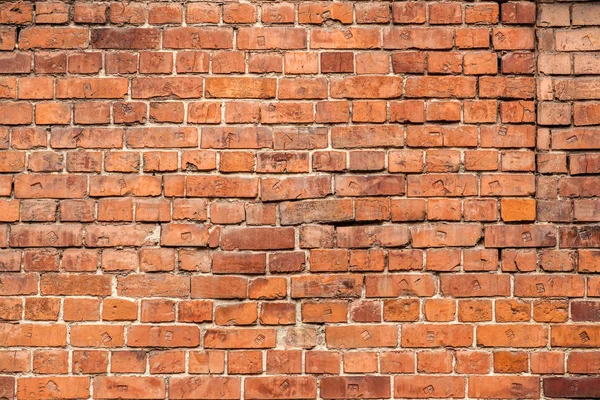 Kırmızı tuğla eski duvar, desen grunge arkaplan