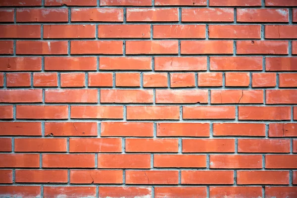 Red Brick New Wall Texture Grunge Background — Stock Photo, Image