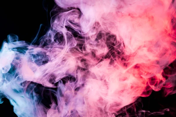 Mrak Růžové Fialové Modré Kouř Černém Samostatný Pozadí Pozadí Kouře — Stock fotografie