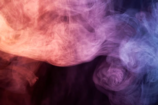 Red Pink Purple Cloud Smoke Black Isolated Background Background Smoke — Stock Photo, Image