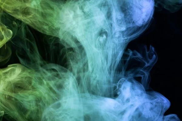 Yeşil Mavi Siyah Adam Duman — Stok fotoğraf