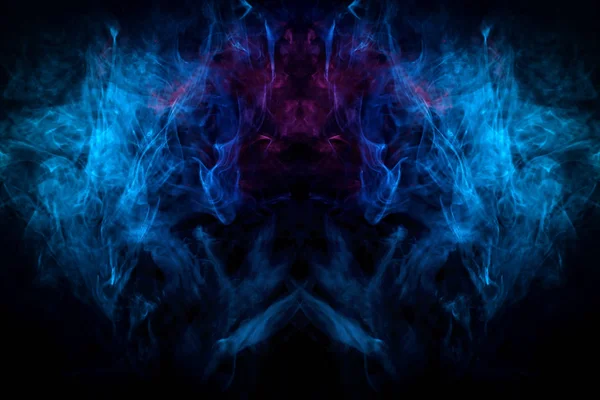 Mocap Para Shirts Fixes Nuvem Fumaça Azul Forma Monstro Dragão — Fotografia de Stock