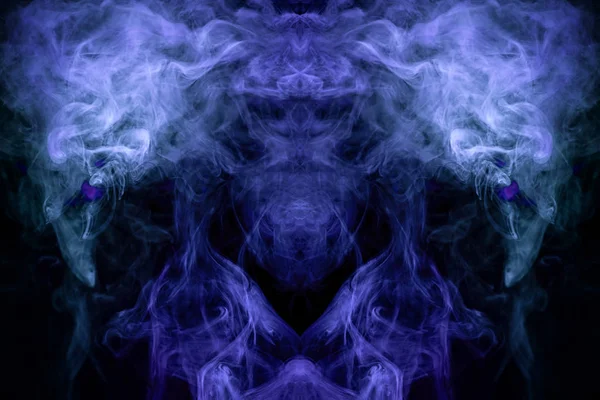 Фантастический Отпечаток Одежды Футболки Толстовки Пурпурное Синее Облако Дыма Виде — стоковое фото