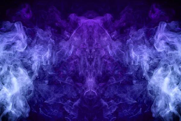 Mocap Para Camisetas Geniales Nube Humo Púrpura Azul Forma Cráneo —  Fotos de Stock