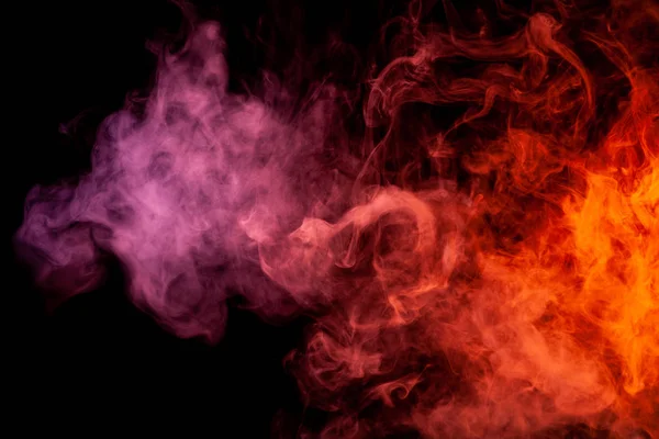 Textueller Hintergrund Für Kreativität Dicker Bunter Rauch Von Rosa Rot — Stockfoto