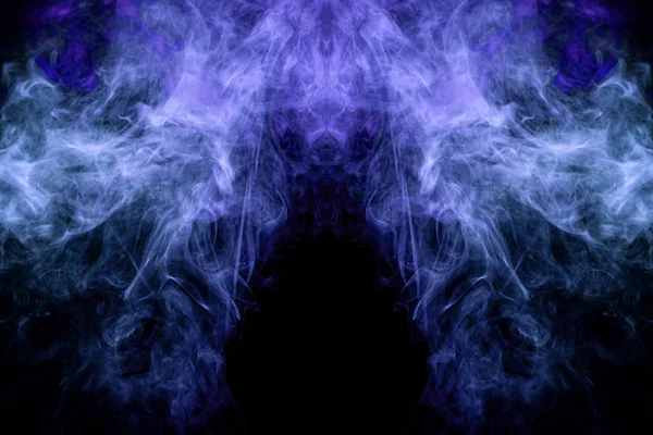 Mocap Magliette Cool Fumo Denso Multicolore Colori Viola Blu Sotto — Foto Stock