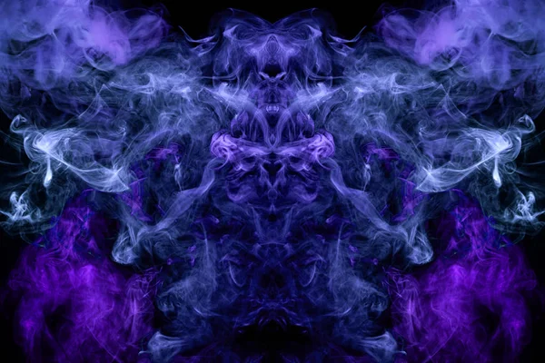 Mocap Cool Shirts Dense Multicolored Smoke Purple Blue Colors Form — Stock Photo, Image