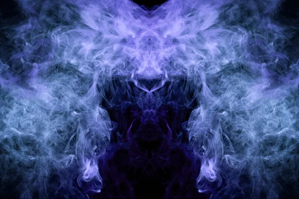Mocap Για Δροσερή Shirts Πυκνοί Καπνοί Πολύχρωμα Μοβ Και Μπλε — Φωτογραφία Αρχείου