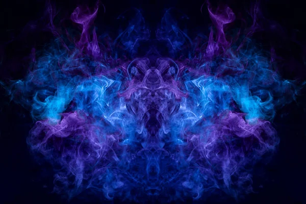 Mocap Cool Shirts Thick Colorful Blue Purple Smoke Form Monster — Stock Photo, Image