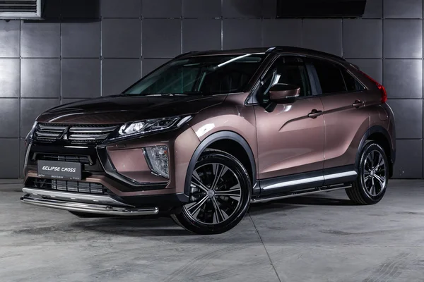 Novosibirsk Russia November 2018 Mitsubishi Eclipse Cross Front View Photography — Stock Photo, Image